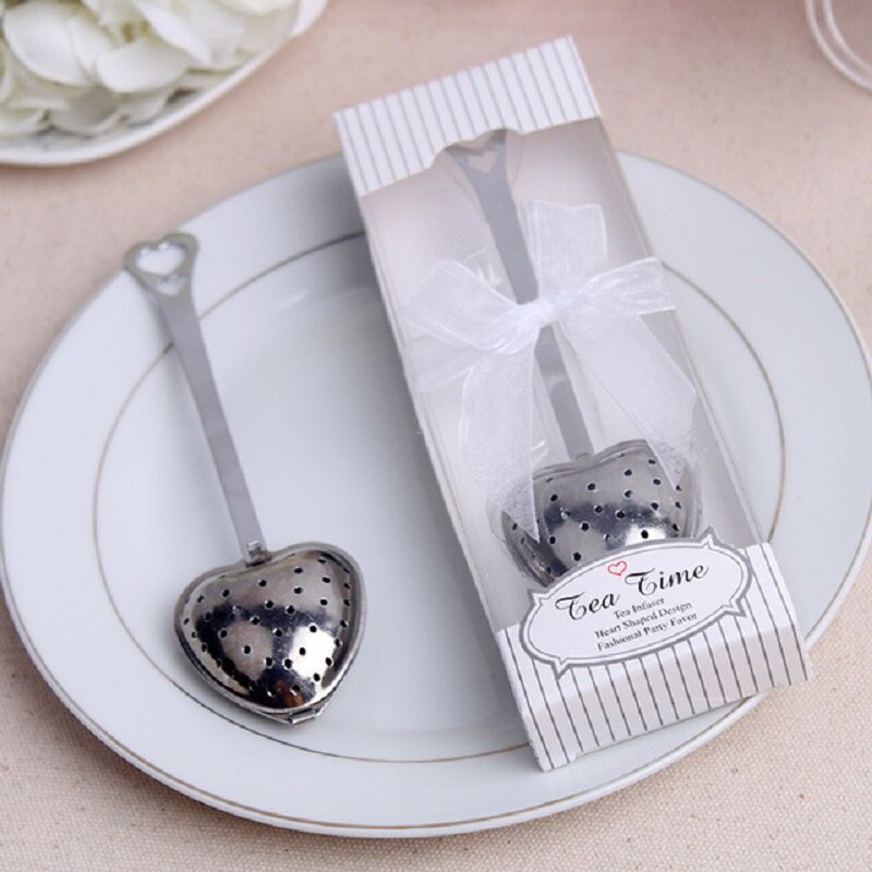 Wedding Favors 20 pcs. Stainless Steel Heart Shaped Tea Infuser