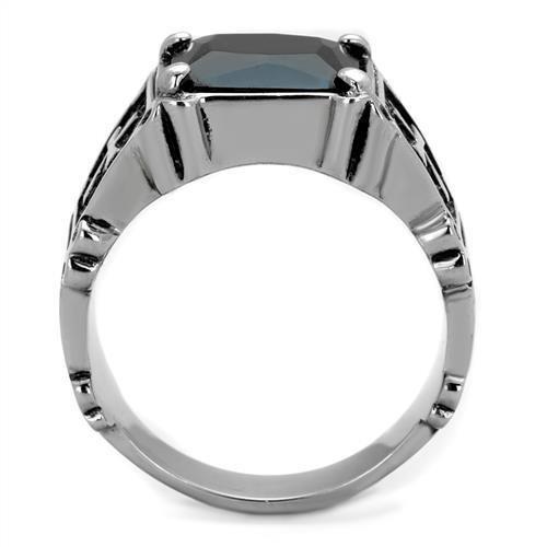 High polished (no plating) Stainless Steel Ring with Cross Design