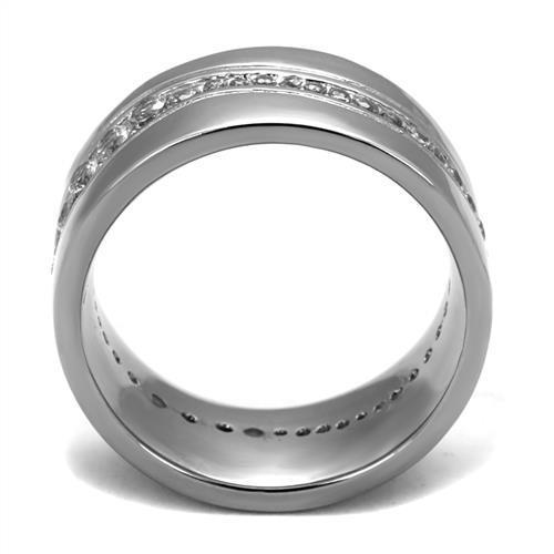 Men's Ring Beautiful Stainless Steel Cubic Zirconia