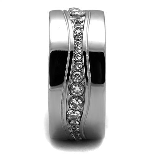 Men's Ring Beautiful Stainless Steel Cubic Zirconia