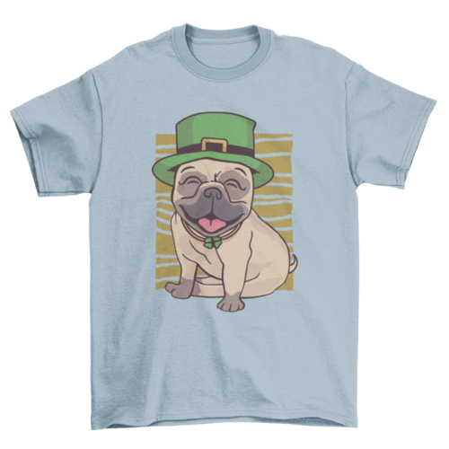 St. Patrick's Day Pug T-Shirt Design