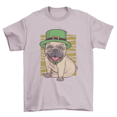 St. Patrick's Day Pug T-Shirt Design