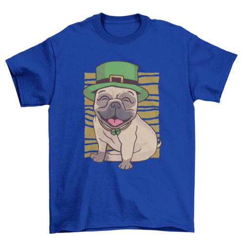 St. Patrick's Day Pug T-Shirt Design