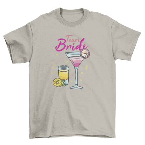 Team bride wedding t-shirt