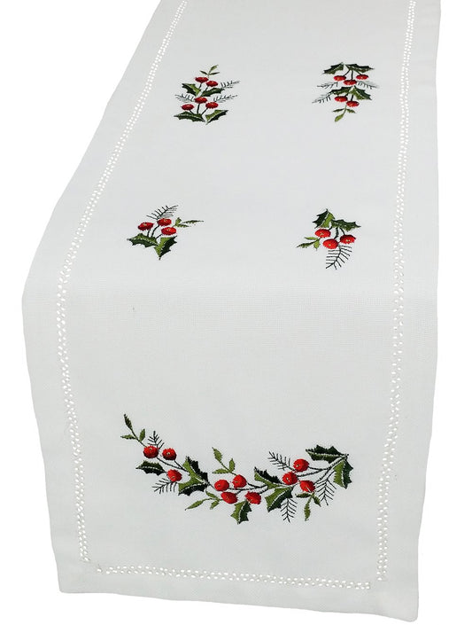 Holly Berry Table Runner XD108059