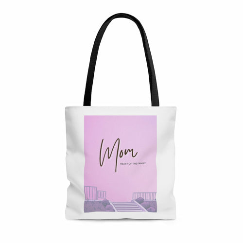 'Mom is The Heart of the Family' Shopper Tote Bag Medium