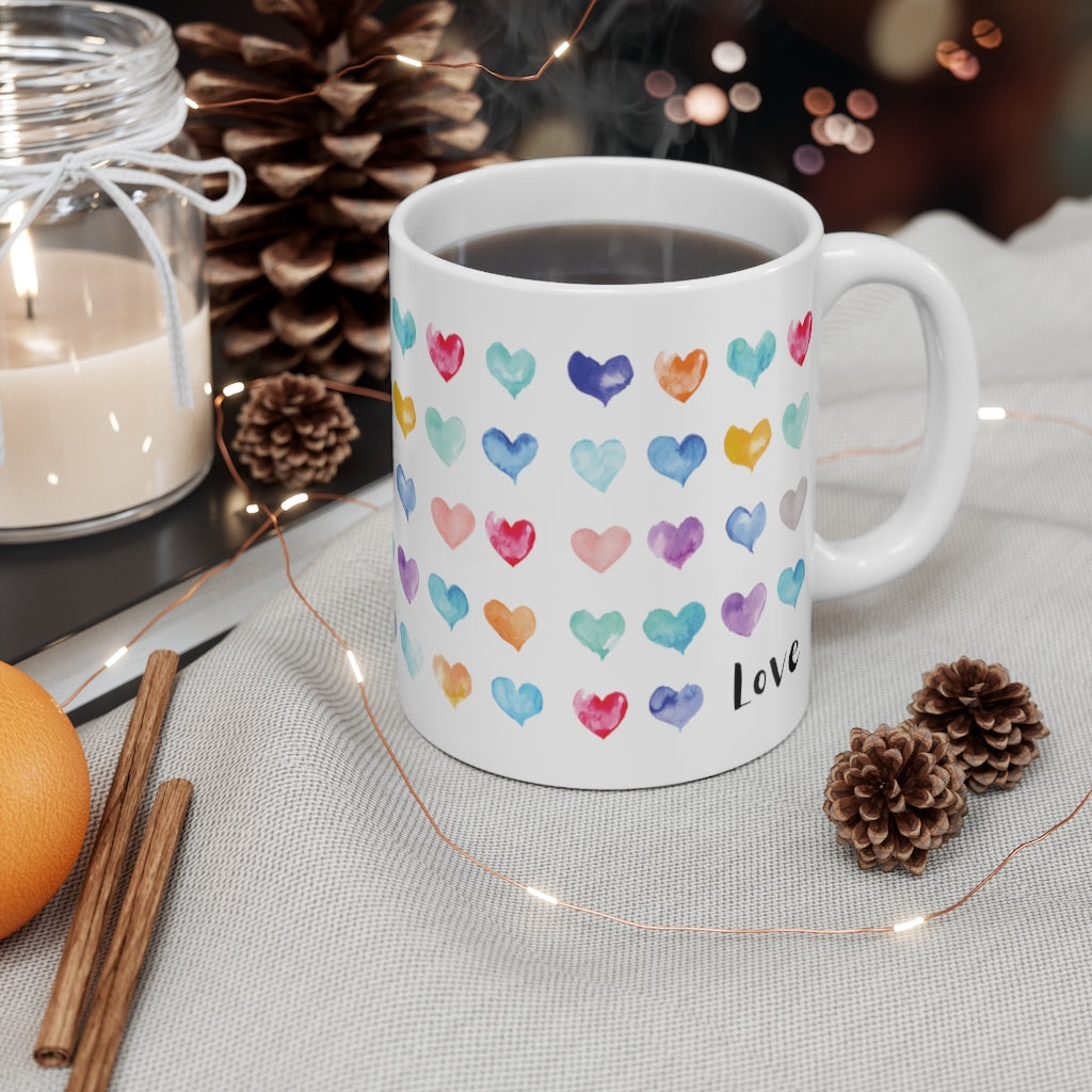 A Million Hearts Ceramic Mug