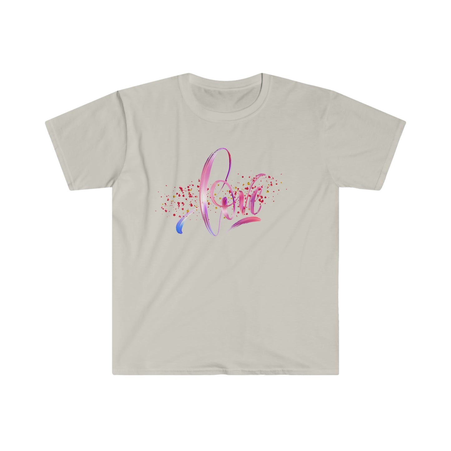 LOVE Splatter Unisex Softstyle T-Shirt