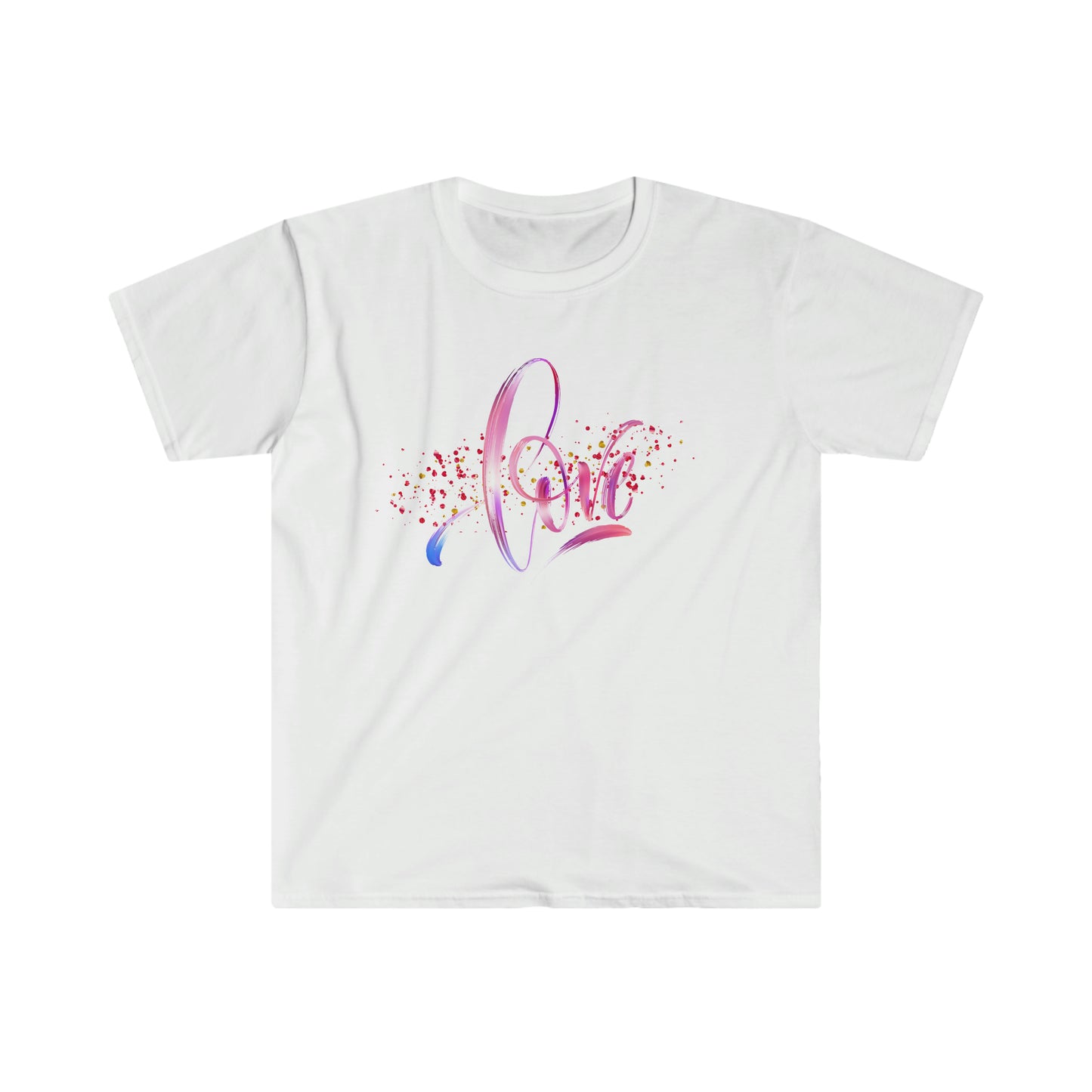 LOVE Splatter Unisex Softstyle T-Shirt