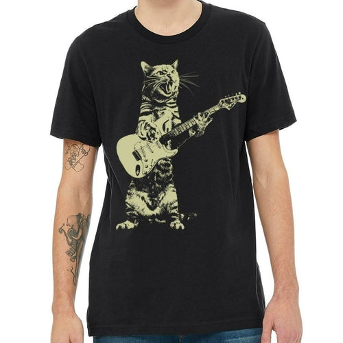 Cat Playing Guitar T-Shirt