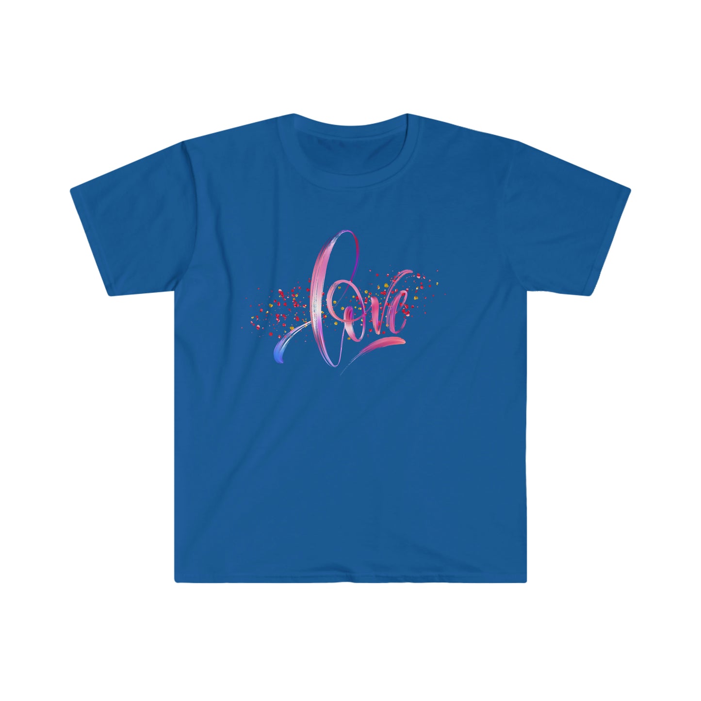 LOVE Splatter Unisex Softstyle T-Shirt