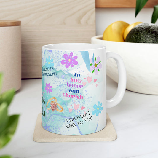 Wedding Vow Ceramic Mug 11oz