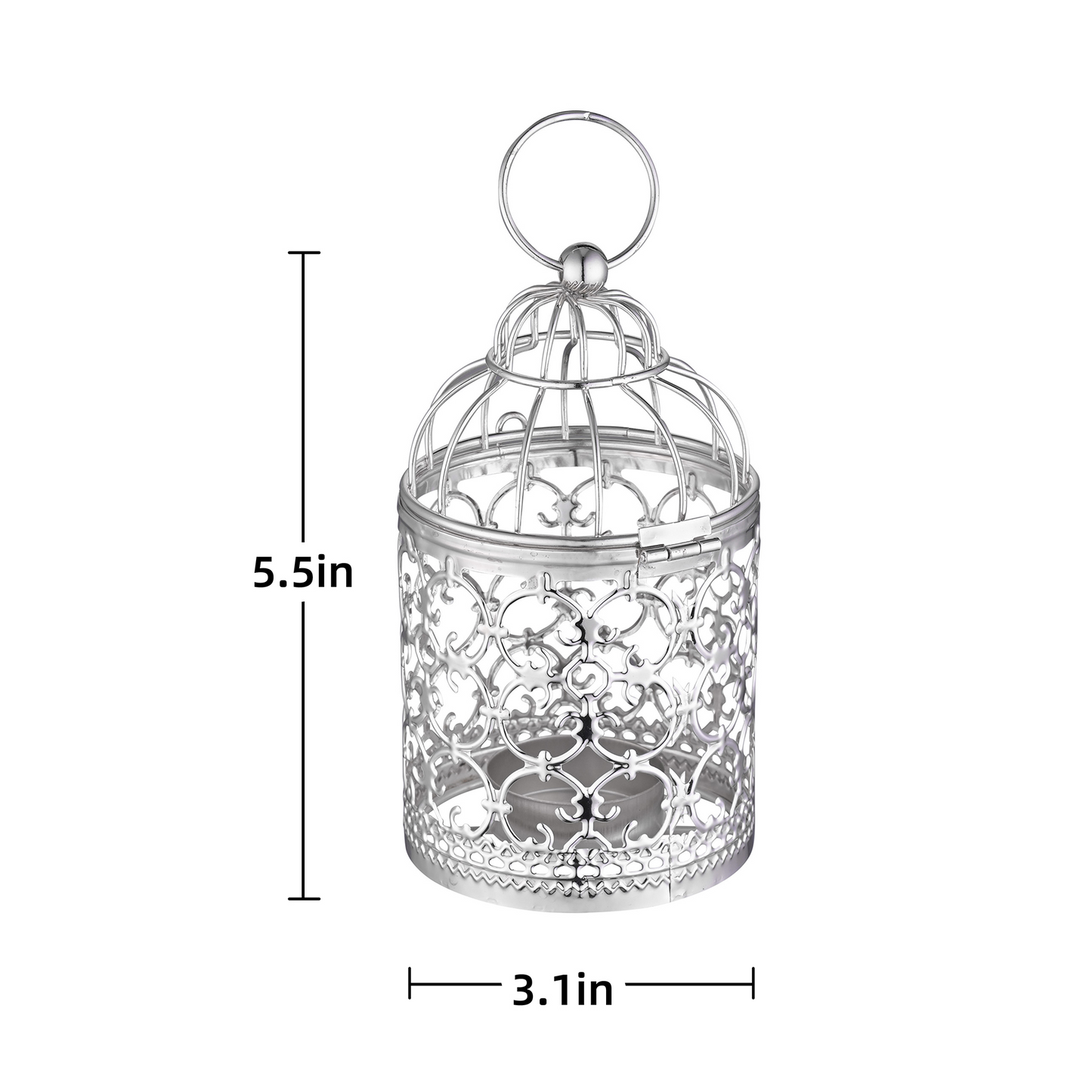 Tealight Hanging Lantern Bird Cage Vintage Candle Holder