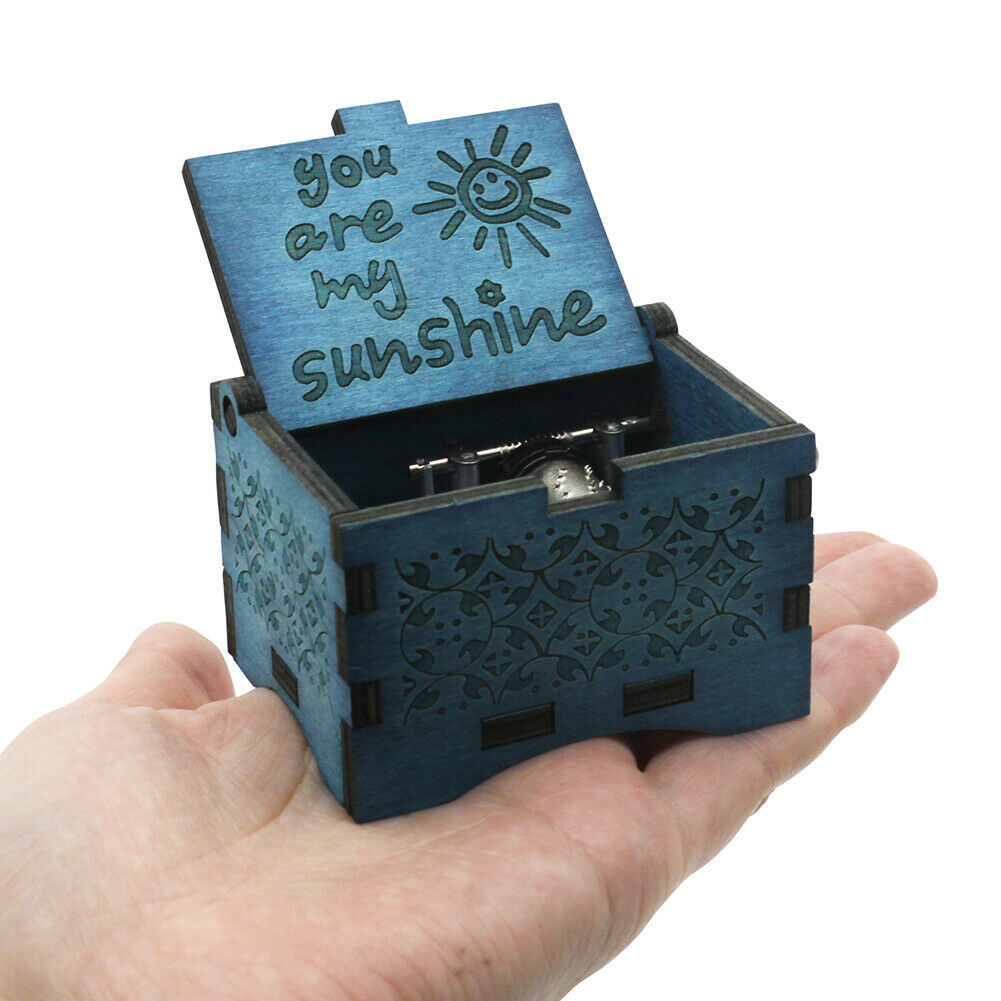 You are My Sunshine Hand Crank Wooden Music Box