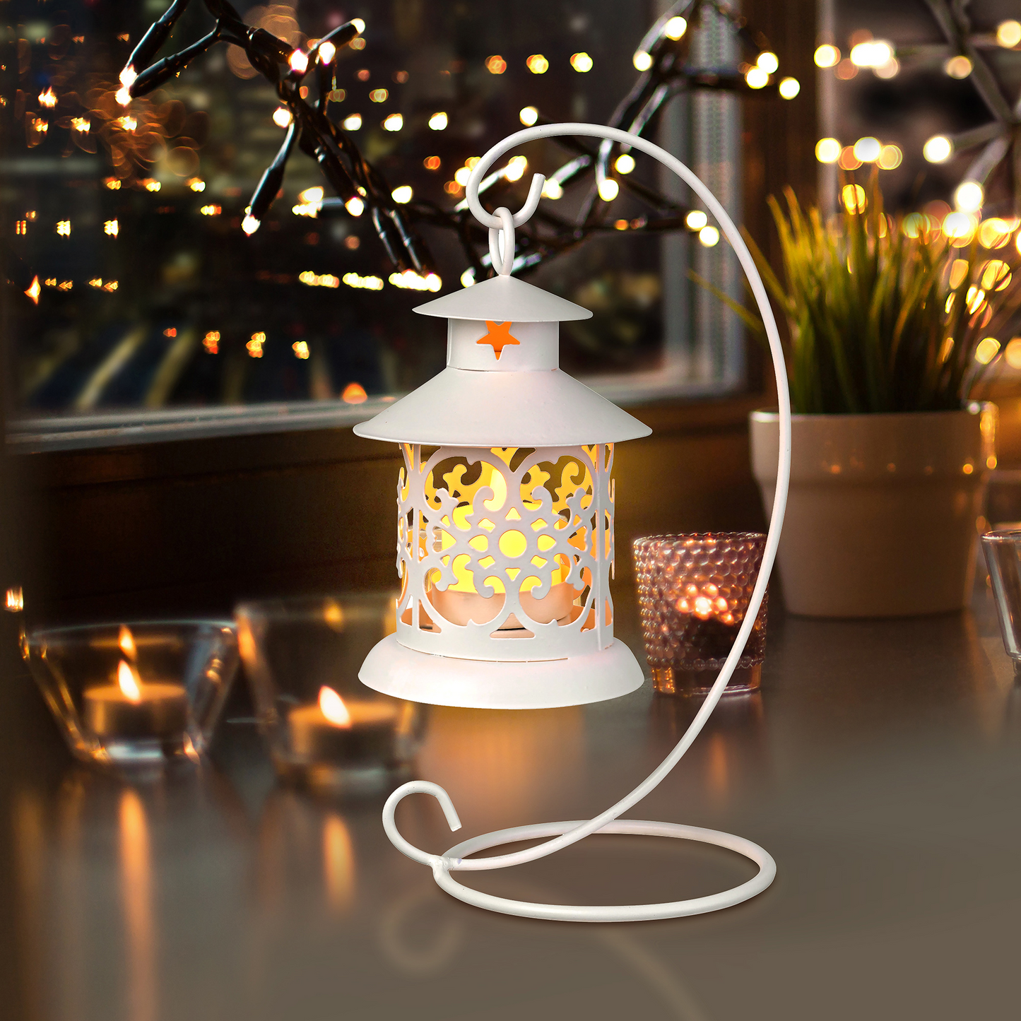 Lantern Candle holder with bracket Wedding Decor