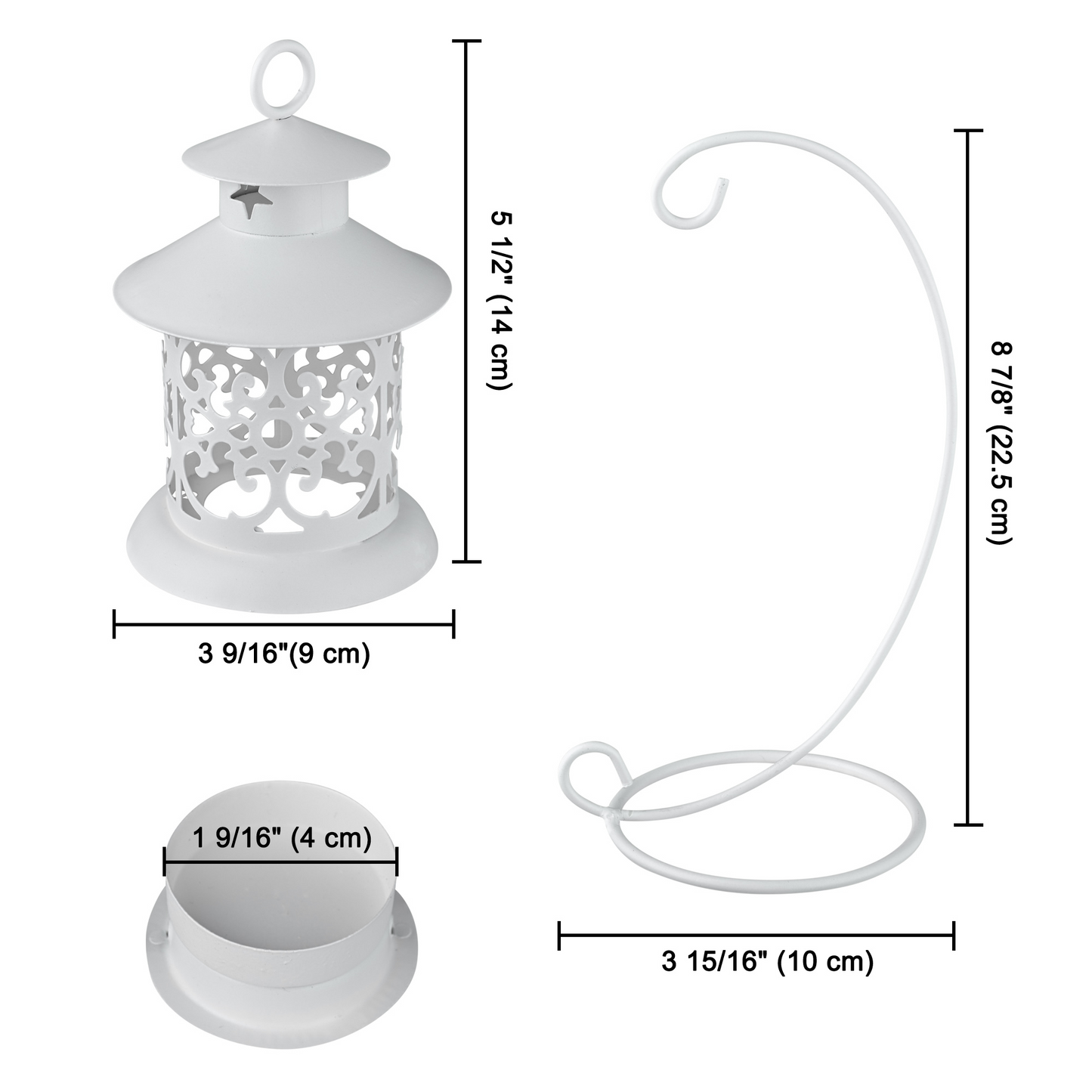 Lantern Candle holder with bracket Wedding Decor