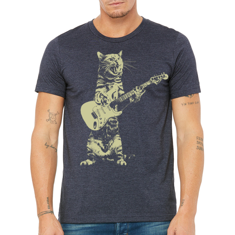 Cat Playing Guitar T-Shirt