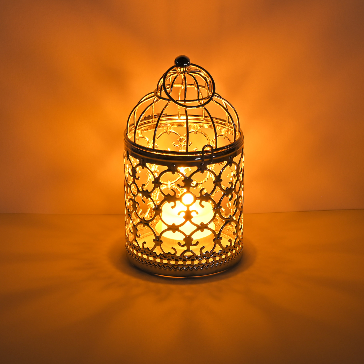 Tealight Hanging Lantern Bird Cage Vintage Candle Holder