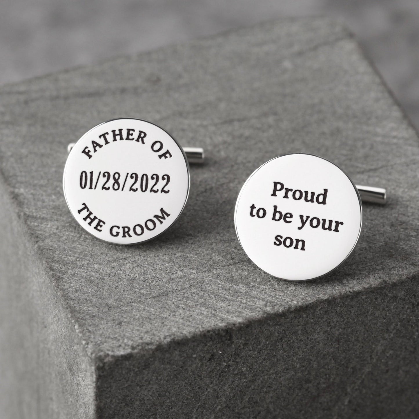 Personalized Cufflinks, Father Of The Groom Gift, Dad Gift from Son