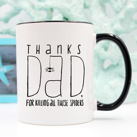 Thanks Dad For Killing Spiders Mug