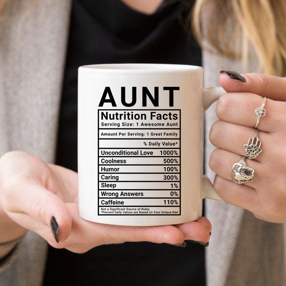 Mothers Day Gift For Aunt - Nutrition Facts