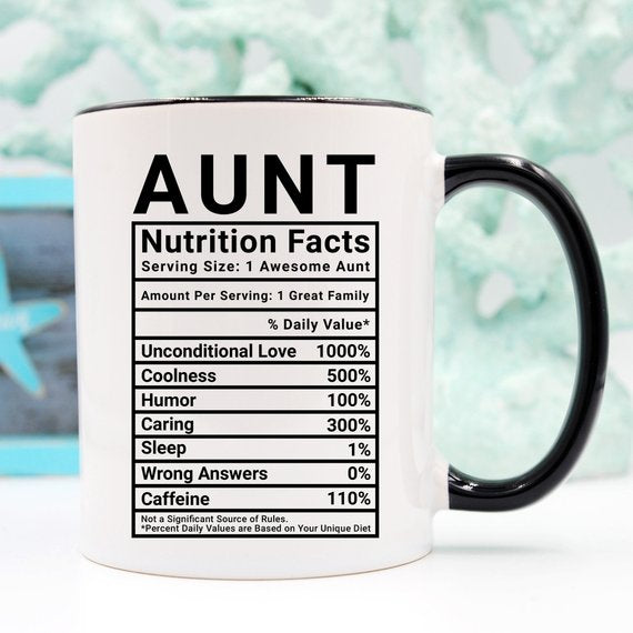 Mothers Day Gift For Aunt - Nutrition Facts