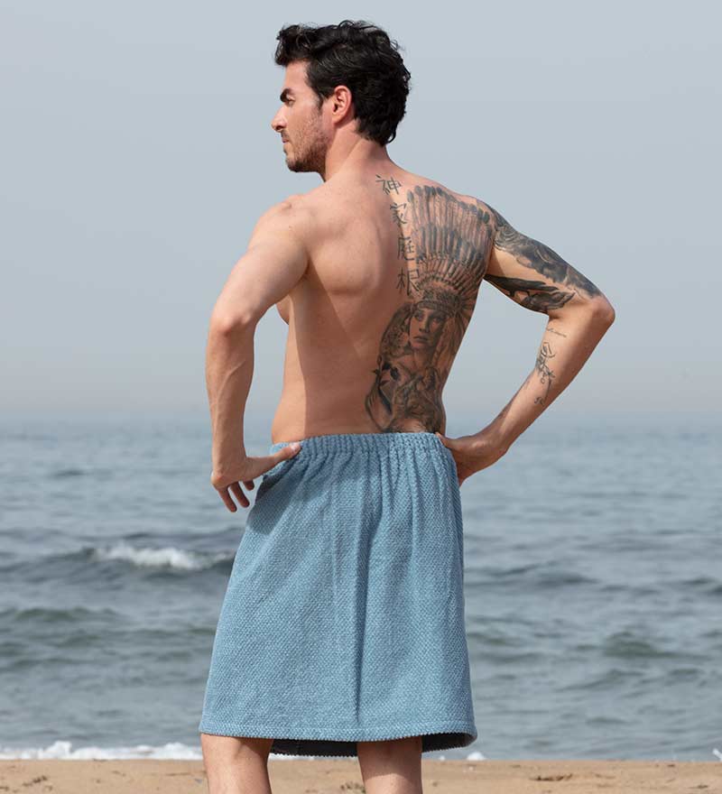 Men's Turkish Luxury Cotton Towel Wrap